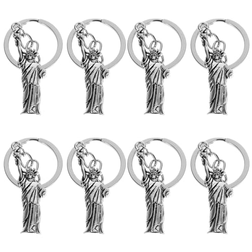 MUELODSIC 8 Stück Teiliges Patriotischer Schlüsselanhänger Anhänger Freiheitsstatue Robustes Design Praktische Tasche Geldbörsen deko Andenken für Unabhängigkeitstag und Partygeschenke MUELODSIC 8 Stück Teiliges Patriotischer Schlüsselanhänger Anhänger Freiheitsstatue Robustes Design Praktische Tasche Geldbörsen deko Andenken für Unabhängigkeitstag und Partygeschenke von MUELODSIC