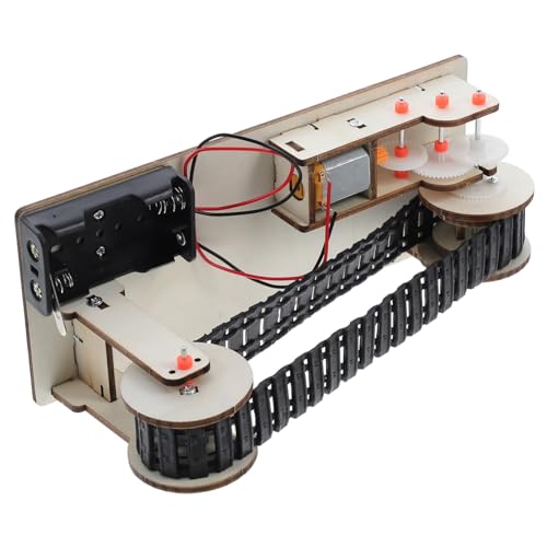 MUELODSIC Elektrisches Transportband Modell Bausatz DIY Wissenschaftsprojekt Automatisierung Lernspielzeug für Schule Kindergarten Kognitiver Fähigkeiten von MUELODSIC