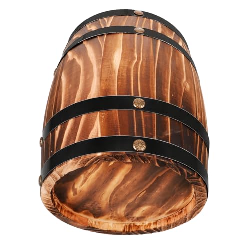 MUELODSIC Holz Weinfass Dekoration Retro Eichenfass für Bar und Garten Langlebiges Getränkefass aus Robustem Holz oder Stilvolles MUELODSIC Holz Weinfass Dekoration Retro Eichenfass für Bar und Garten Langlebiges Getränkefass aus Robustem Holz oder Stilvolles von MUELODSIC