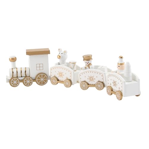MUELODSIC Holz Zug Cake Adornment Kreativer Kuchen Topper Dekoration Weihnachts Eisenbahn Motiv für Geburtstag und Festliche Anlässe Tischdeko von MUELODSIC