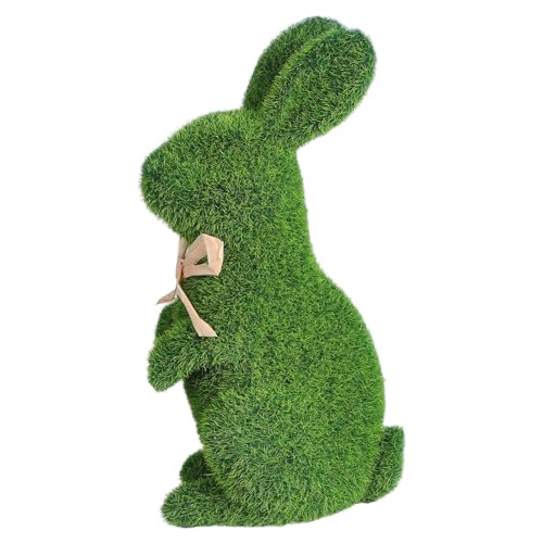 MUELODSIC Künstliche Grüne Osterhasenfigur mit Beflockung Lebensecht Gestaltete Osterdeko für Garten und Innenräume Hohe Frühlingsdekoration Geschenkidee für Kaninchenliebhaber MUELODSIC Künstliche Grüne Osterhasenfigur mit Beflockung Lebensecht Gestaltete Osterdeko für Garten und Innenräume Hohe Frühlingsdekoration Geschenkidee für Kaninchenliebhaber von MUELODSIC