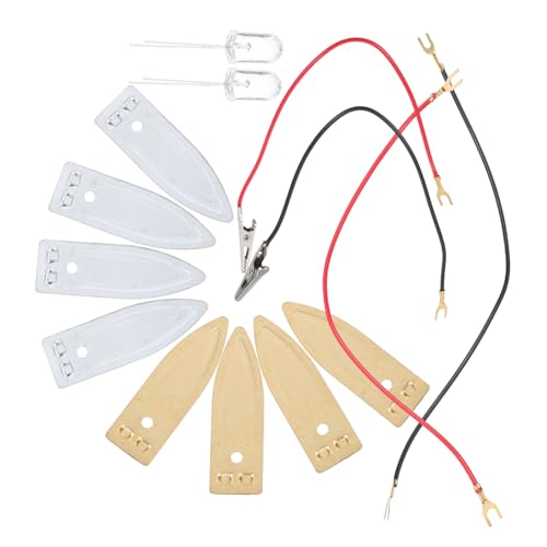MUELODSIC Kupfer Messing Elektrodenstreifen für Fruchtbatterie Experimente Leichte Anode für Physik Chemie lernmaterialien Praktisches Experimentierwerkzeug für Schüler und Eltern von MUELODSIC