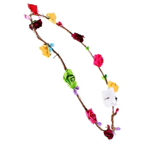 MUELODSIC Leuchtendes Blumen Stirnband für Damen LED Kopfschmuck mit Bunten Blumen für Festivalpartys und Karneval Unvergessliche Schaffen MUELODSIC Leuchtendes Blumen Stirnband für Damen LED Kopfschmuck mit Bunten Blumen für Festivalpartys und Karneval Unvergessliche Schaffen von MUELODSIC
