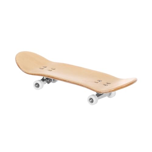 MUELODSIC Mini Finger Skateboard aus Ahornholz mit Professionellen Lagern und Rädern Dual Kick Design Langlebig und Kompakt als Kindergeburtstags Partygeschenk und Spielerisches von MUELODSIC