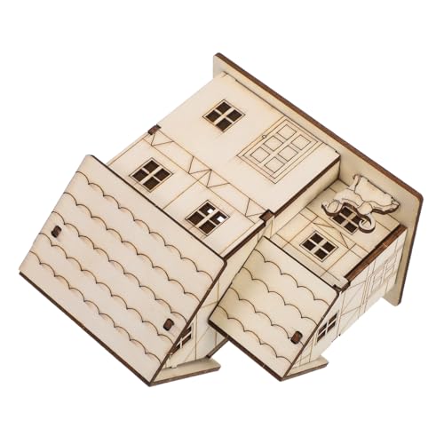 MUELODSIC Miniatur Holzhaus Modell Bausatz mit LED Licht DIY Puzzle aus Robustem Holz Pädagogisches Stem Lernspielzeug für Erwachsene Innovatives Bastelset für Wohnkultur MUELODSIC Miniatur Holzhaus Modell Bausatz mit LED Licht DIY Puzzle aus Robustem Holz Pädagogisches Stem Lernspielzeug für Erwachsene Innovatives Bastelset für Wohnkultur von MUELODSIC