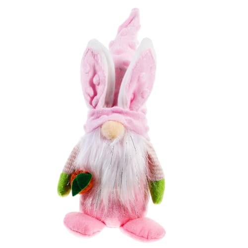 MUELODSIC Osterpuppe Bausatz Plüschtiere Frühlingszwerge Vlies Ostern Dekoration Easter Decoration Osterhasen-Adornment GNOME Puppe Dekoration Kaninchenzwergpuppe Stoff Rosa MUELODSIC Osterpuppe Bausatz Plüschtiere Frühlingszwerge Vlies Ostern Dekoration Easter Decoration Osterhasen-Adornment GNOME Puppe Dekoration Kaninchenzwergpuppe Stoff Rosa von MUELODSIC