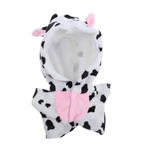 MUELODSIC Puppenkuh-Strampler Puppenkleidung Overall Puppenpyjama Süßer Puppen-plüsch-Pyjama 20 cm Große Puppenkuhkostüme Puppe Overall Schlafanzug Dekoratives Puppendekor Kurzer Plüsch MUELODSIC Puppenkuh-Strampler Puppenkleidung Overall Puppenpyjama Süßer Puppen-plüsch-Pyjama 20 cm Große Puppenkuhkostüme Puppe Overall Schlafanzug Dekoratives Puppendekor Kurzer Plüsch von MUELODSIC