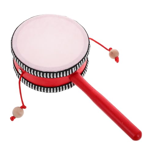 MUELODSIC Rassel Rahmentrommel Orff-Instrumente Babyspielzeug Mit Drehender Trommel Tragbare Percussion-tamburine Aus Kunststoff Panderos Tambor Kleines Tamburin Rot Das Haustier MUELODSIC Rassel Rahmentrommel Orff-Instrumente Babyspielzeug Mit Drehender Trommel Tragbare Percussion-tamburine Aus Kunststoff Panderos Tambor Kleines Tamburin Rot Das Haustier von MUELODSIC
