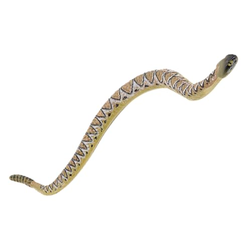 MUELODSIC Realistisches PVC Schlange Modell Kognitives Tiermodell für Jungen Mädchen Lernspielzeug Simulation Wildtier Schlange für Streiche Halloween Dekoration von MUELODSIC