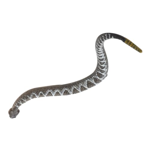 MUELODSIC Realistisches PVC Schlangenmodell Schlange Dekoration Tierfigur Lernspielzeug für Junge Mädchen Geburtstag Desktop Ornament von MUELODSIC