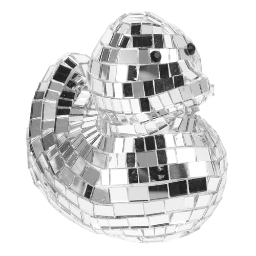 MUELODSIC Reflektierendes Disco Ball Ente Glasornament Silberner Spiegelkugel Partydekoration für Hochzeiten Festivals und Zuhause Hängend oder Stehend Lebendige Atmosphäre und Platzsparend MUELODSIC Reflektierendes Disco Ball Ente Glasornament Silberner Spiegelkugel Partydekoration für Hochzeiten Festivals und Zuhause Hängend oder Stehend Lebendige Atmosphäre und Platzsparend von MUELODSIC