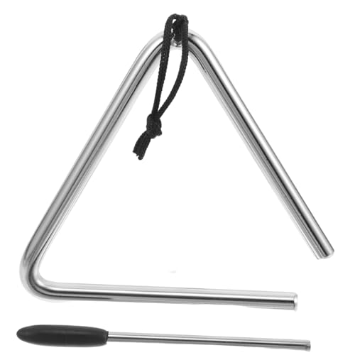 MUELODSIC Schlaginstrument Mit Klöppel Für Junge Mädchen Musikspielzeug Glockenspielinstrument Musikalisches Triangelinstrument Für Unterricht Im Klassenzimmer von MUELODSIC