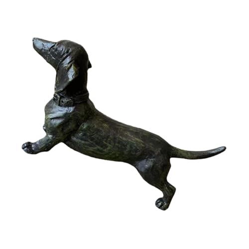 MUELODSIC Schwarze Hundefigur Aus Harz Dackelfigur Für Innen- Und Außendekoration Desktop-Ornament Harztierdekoration Für Wohnzimmer Und Garten MUELODSIC Schwarze Hundefigur Aus Harz Dackelfigur Für Innen- Und Außendekoration Desktop-Ornament Harztierdekoration Für Wohnzimmer Und Garten von MUELODSIC