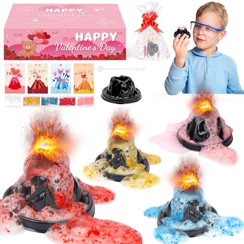 28PCS Experimentierkästen für Kinder ab 4 6 8 12,Vulkanische Eruption Experimentierkästen,STEM Aktivitäten Wissenschaftler,Spielzeug Geschenke für Jungen Mädchen von MUFEIRUO