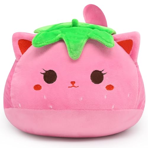 MUFEIRUO Erdbeere Kuscheltier Katze, 30CM Erdbeere Rosa Katze Plüschtier Kissen, Kawaii Erdbeere Katze Kuscheltier Weiches Stofftier Katze Kopfkissen Geschenke Für Kinder MUFEIRUO Erdbeere Kuscheltier Katze, 30CM Erdbeere Rosa Katze Plüschtier Kissen, Kawaii Erdbeere Katze Kuscheltier Weiches Stofftier Katze Kopfkissen Geschenke Für Kinder von MUFEIRUO