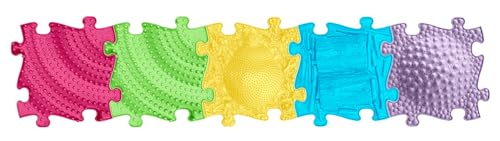 MUFFIK MFK-022-1 3D-Addition Set Orthopädische Matten-Set Sensomotorische Puzzlematte für Kinder, Massage-Puzzleboden für Erwachsene 130x30cm von MUFFIK