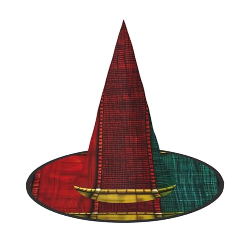 MUFLVDX Afrikanischer Stil, Patchwork-Druck, Halloween-Hexenhut, Erwachsene, Halloween-Kostüme, Hexenhüte, Halloween-Dekoration, Party MUFLVDX Afrikanischer Stil, Patchwork-Druck, Halloween-Hexenhut, Erwachsene, Halloween-Kostüme, Hexenhüte, Halloween-Dekoration, Party von MUFLVDX