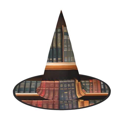 MUFLVDX Bibliothek Bücherregal Druck Halloween Hexenhut Erwachsene Halloween Hut Kostüme Hexen Hüte Dekor Party MUFLVDX Bibliothek Bücherregal Druck Halloween Hexenhut Erwachsene Halloween Hut Kostüme Hexen Hüte Dekor Party von MUFLVDX