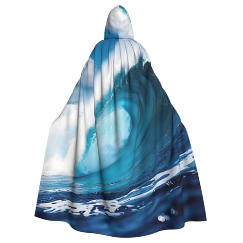 MUFLVDX Big Ocean Wave Hd Uni Kapuzenumhang Halloween Cool Cosplay Hexenkostüm Erwachsene Umhang Party Umhang MUFLVDX Big Ocean Wave Hd Uni Kapuzenumhang Halloween Cool Cosplay Hexenkostüm Erwachsene Umhang Party Umhang von MUFLVDX