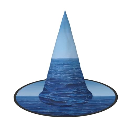 MUFLVDX Blauer Ozean-Meeraufdruck, Halloween-Hexenhut, Erwachsene, Halloweenhut, Kostüme, Hexenhüte, Dekoration, Party MUFLVDX Blauer Ozean-Meeraufdruck, Halloween-Hexenhut, Erwachsene, Halloweenhut, Kostüme, Hexenhüte, Dekoration, Party von MUFLVDX