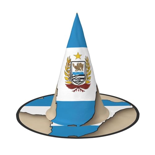 MUFLVDX Flaggenkarte mit Uruguay-Muster, Halloween-Hexenhut, Erwachsene, Halloweenhut, Kostüme, Hexenhüte, Dekoration, Party MUFLVDX Flaggenkarte mit Uruguay-Muster, Halloween-Hexenhut, Erwachsene, Halloweenhut, Kostüme, Hexenhüte, Dekoration, Party von MUFLVDX