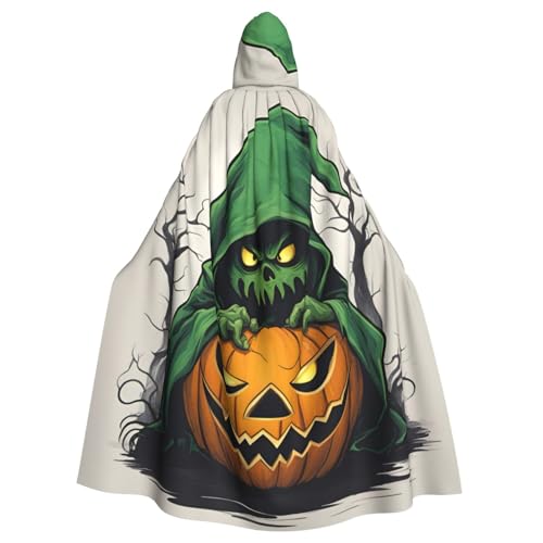 MUFLVDX Grüner Geist Horror Halloween Kürbis Uni Kapuze Robe Umhang Halloween Cool Cosplay Hexenkostüm Erwachsene Umhang Party Umhang MUFLVDX Grüner Geist Horror Halloween Kürbis Uni Kapuze Robe Umhang Halloween Cool Cosplay Hexenkostüm Erwachsene Umhang Party Umhang von MUFLVDX