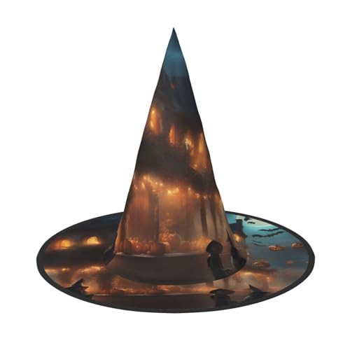 MUFLVDX Halloween Karneval Party Druck Halloween Hexenhut Erwachsene Halloween Hut Kostüme Hexen Hüte Dekor Party MUFLVDX Halloween Karneval Party Druck Halloween Hexenhut Erwachsene Halloween Hut Kostüme Hexen Hüte Dekor Party von MUFLVDX