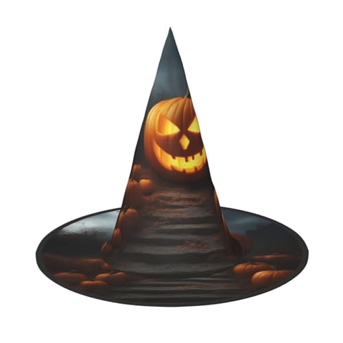 MUFLVDX Halloween Kürbis Druck Halloween Hexenhut Erwachsene Halloween Hut Kostüme Hexen Hüte Dekor Party MUFLVDX Halloween Kürbis Druck Halloween Hexenhut Erwachsene Halloween Hut Kostüme Hexen Hüte Dekor Party von MUFLVDX