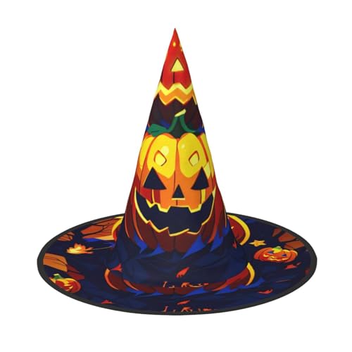 MUFLVDX Halloween Kürbis Druck Halloween Hexenhut Erwachsene Halloween Hut Kostüme Hexen Hüte Halloween Dekor Party MUFLVDX Halloween Kürbis Druck Halloween Hexenhut Erwachsene Halloween Hut Kostüme Hexen Hüte Halloween Dekor Party von MUFLVDX