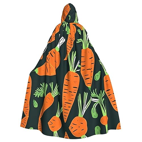 MUFLVDX Happy Carrot nahtloses Muster, Uni, Kapuzenmantel, Umhang, Halloween, cooles Cosplay, Hexenkostüm, Erwachsene, Umhang, Party-Umhang MUFLVDX Happy Carrot nahtloses Muster, Uni, Kapuzenmantel, Umhang, Halloween, cooles Cosplay, Hexenkostüm, Erwachsene, Umhang, Party-Umhang von MUFLVDX