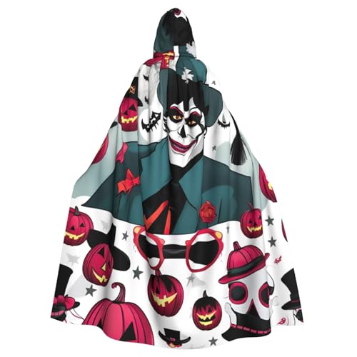 MUFLVDX Happy Halloween Day Uni Kapuzenmantel Umhang Halloween Cool Cosplay Hexenkostüm Erwachsene Umhang Party Umhang MUFLVDX Happy Halloween Day Uni Kapuzenmantel Umhang Halloween Cool Cosplay Hexenkostüm Erwachsene Umhang Party Umhang von MUFLVDX