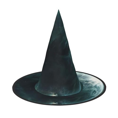 MUFLVDX Hexenhut für Erwachsene, Motiv: Universum, Planet, Druck, Halloween, Hüte, Dekoration, Party MUFLVDX Hexenhut für Erwachsene, Motiv: Universum, Planet, Druck, Halloween, Hüte, Dekoration, Party von MUFLVDX