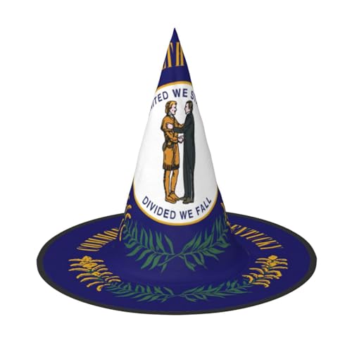 MUFLVDX Kentucky State Flag Print Halloween Hexenhut Erwachsene Halloween Hut Kostüme Hexen Hüte Dekor Party MUFLVDX Kentucky State Flag Print Halloween Hexenhut Erwachsene Halloween Hut Kostüme Hexen Hüte Dekor Party von MUFLVDX