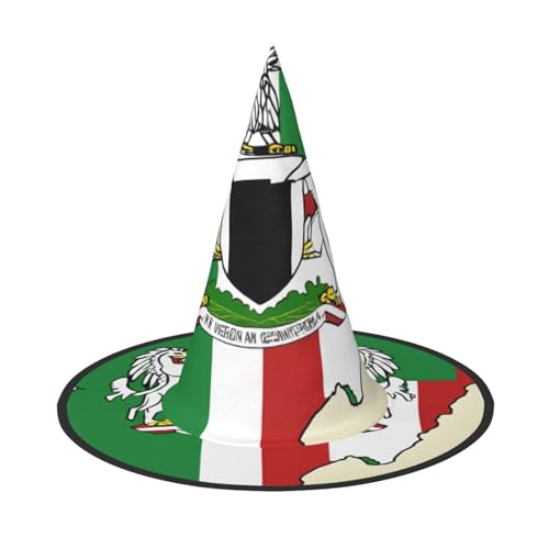 MUFLVDX Nigeria-Flagge, Karte mit Pferdemuster, Halloween-Hexenhut, Erwachsene, Halloweenhut, Kostüme, Hexenhüte, Dekoration, Party MUFLVDX Nigeria-Flagge, Karte mit Pferdemuster, Halloween-Hexenhut, Erwachsene, Halloweenhut, Kostüme, Hexenhüte, Dekoration, Party von MUFLVDX