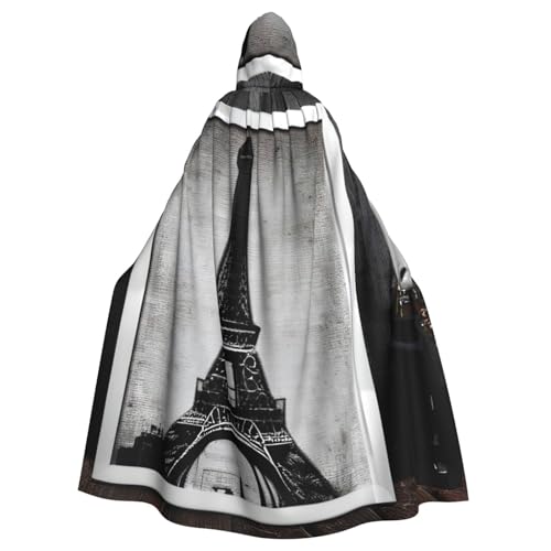 MUFLVDX Pariser Kaffee-Eiffelturm-Umhang, Uni, Kapuzenmantel, Halloween, cooles Cosplay, Hexenkostüm, Erwachsene, Umhang, Party-Umhang MUFLVDX Pariser Kaffee-Eiffelturm-Umhang, Uni, Kapuzenmantel, Halloween, cooles Cosplay, Hexenkostüm, Erwachsene, Umhang, Party-Umhang von MUFLVDX