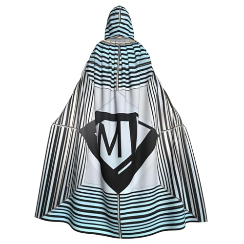 MUFLVDX Reflektierender quadratischer Uni-Bademantel mit Kapuze, Halloween, cooles Cosplay, Hexenkostüm, Erwachsene, Umhang, Party-Umhang von MUFLVDX