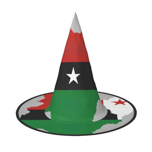 MUFLVDX Sao Tome und Principe-Flagge, Kartendruck, Halloween-Hexenhut, Erwachsene, Halloweenhut, Kostüme, Hexenhüte, Dekoration, Party MUFLVDX Sao Tome und Principe-Flagge, Kartendruck, Halloween-Hexenhut, Erwachsene, Halloweenhut, Kostüme, Hexenhüte, Dekoration, Party von MUFLVDX