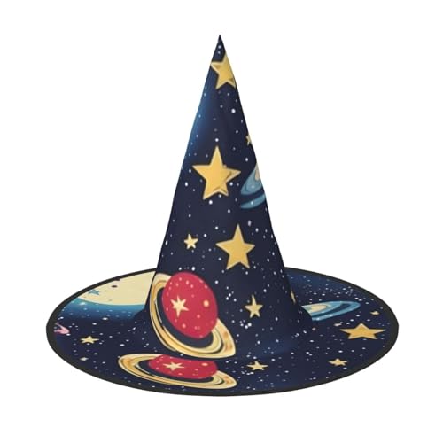MUFLVDX Sternenhimmel, Universum, Weltraumdruck, Halloween-Hexenhut, Erwachsene, Halloweenhut, Kostüme, Hexenhüte, Dekoration, Party MUFLVDX Sternenhimmel, Universum, Weltraumdruck, Halloween-Hexenhut, Erwachsene, Halloweenhut, Kostüme, Hexenhüte, Dekoration, Party von MUFLVDX