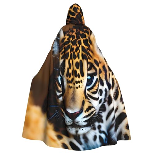 MUFLVDX Süßer Baby-Jaguar-Umhang mit Kapuze, uni, Halloween, cooles Cosplay, Hexenkostüm, Erwachsenen-Umhang, Party-Umhang MUFLVDX Süßer Baby-Jaguar-Umhang mit Kapuze, uni, Halloween, cooles Cosplay, Hexenkostüm, Erwachsenen-Umhang, Party-Umhang von MUFLVDX