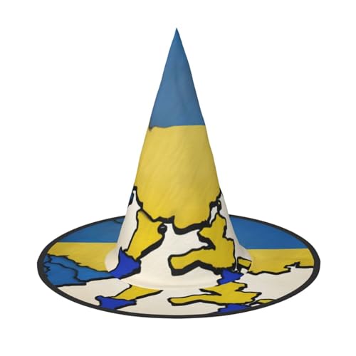 MUFLVDX Ukraine Topografische Karte Druck Halloween Hexenhut Erwachsene Halloween Hut Kostüme Hexen Hüte Dekor Party MUFLVDX Ukraine Topografische Karte Druck Halloween Hexenhut Erwachsene Halloween Hut Kostüme Hexen Hüte Dekor Party von MUFLVDX