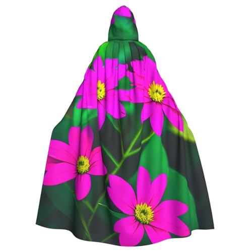 MUFLVDX Umhang mit Kapuze, Motiv: Blumenblätter, lila, rot, Uni, mit Kapuze, Halloween, cooles Cosplay, Hexenkostüm, Erwachsenenumhang, Party-Umhang MUFLVDX Umhang mit Kapuze, Motiv: Blumenblätter, lila, rot, Uni, mit Kapuze, Halloween, cooles Cosplay, Hexenkostüm, Erwachsenenumhang, Party-Umhang von MUFLVDX