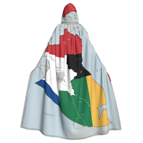MUFLVDX Umhang mit Südsudan-Flagge, Uni, mit Kapuze, für Halloween, cooles Cosplay, Hexenkostüm, Erwachsene, Umhang, Party-Umhang MUFLVDX Umhang mit Südsudan-Flagge, Uni, mit Kapuze, für Halloween, cooles Cosplay, Hexenkostüm, Erwachsene, Umhang, Party-Umhang von MUFLVDX