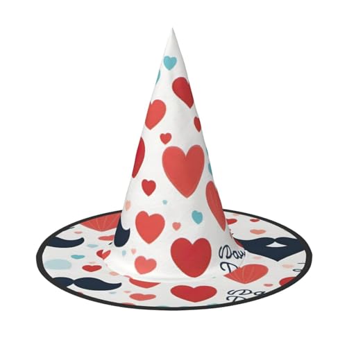 MUFLVDX Vatertag Love Dad Print Halloween Hexenhut Erwachsene Halloween Hut Kostüme Hexen Hüte Dekor Party MUFLVDX Vatertag Love Dad Print Halloween Hexenhut Erwachsene Halloween Hut Kostüme Hexen Hüte Dekor Party von MUFLVDX