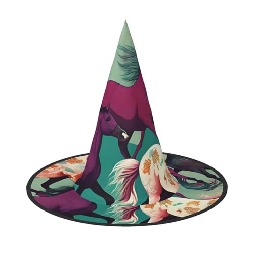 MUFLVDX Verschiedene Arten von Pferden, Halloween-Hexenhut, Erwachsene, Halloween-Kostüme, Hexenhüte, Halloween-Dekoration, Party MUFLVDX Verschiedene Arten von Pferden, Halloween-Hexenhut, Erwachsene, Halloween-Kostüme, Hexenhüte, Halloween-Dekoration, Party von MUFLVDX