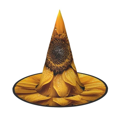 MUFLVDX Wunderschöner Sonnenblumen-Druck, Halloween-Hexenhut, Erwachsene, Halloween-Kostüme, Hexenhüte, Halloween-Dekoration, Party MUFLVDX Wunderschöner Sonnenblumen-Druck, Halloween-Hexenhut, Erwachsene, Halloween-Kostüme, Hexenhüte, Halloween-Dekoration, Party von MUFLVDX