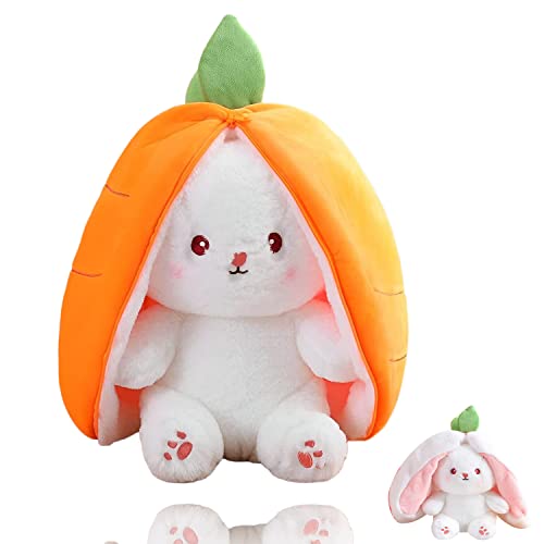 MUGAIXDV Osterhase Plüschtier, 18cm/25cm/35cm Hide and Seek Bunny, Osterhasen Stofftier, Easter Bunny Stuffed Animal, Karotten Erdbeer Häschen Kissen Plüschtier, für Osterparty Dekorationen MUGAIXDV Osterhase Plüschtier, 18cm/25cm/35cm Hide and Seek Bunny, Osterhasen Stofftier, Easter Bunny Stuffed Animal, Karotten Erdbeer Häschen Kissen Plüschtier, für Osterparty Dekorationen von MUGAIXDV