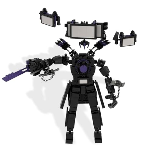 MUGAIXDV Sinister Titan Clockman, Titan Watchman Spiele Modell Stein Spielzeug, Geringe Montage Schwierigkeit, Langlebig, Kann als Desktop Auflage, Kindersteinspielzeug von MUGAIXDV