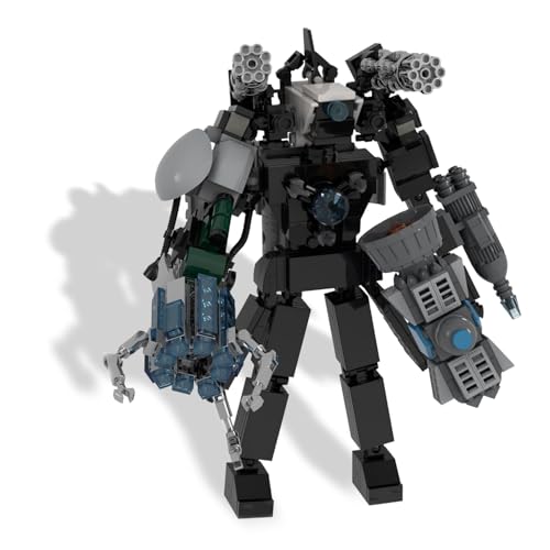 MUGAIXDV Sinister Titan Clockman, Titan Watchman Spiele Modell Stein Spielzeug, Geringe Montage Schwierigkeit, Langlebig, Kann als Desktop Auflage, Kindersteinspielzeug von MUGAIXDV