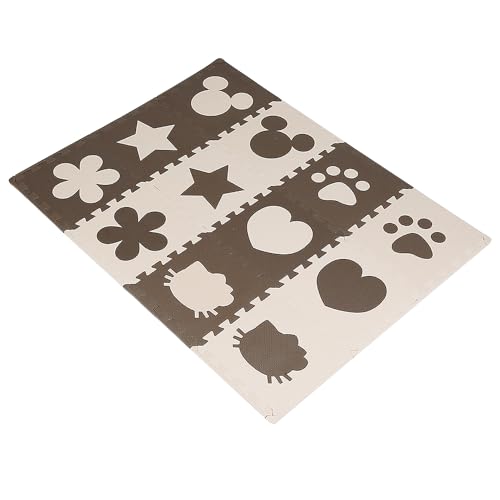 MUL-BOUTIQUE Schaumstoffmatte für Babys, 12-teilig, Puzzlematte für Babys, 32,5 x 32,5 cm, Spielmatte für Kinder, einfach zu montieren (C6) von MUL-BOUTIQUE