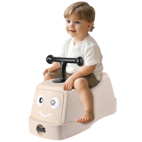 Multifunktions-Auto für Babys, 52 x 22,5 x 24 cm, Cartoon-Design, Beige (Weiß) von MUL-BOUTIQUE